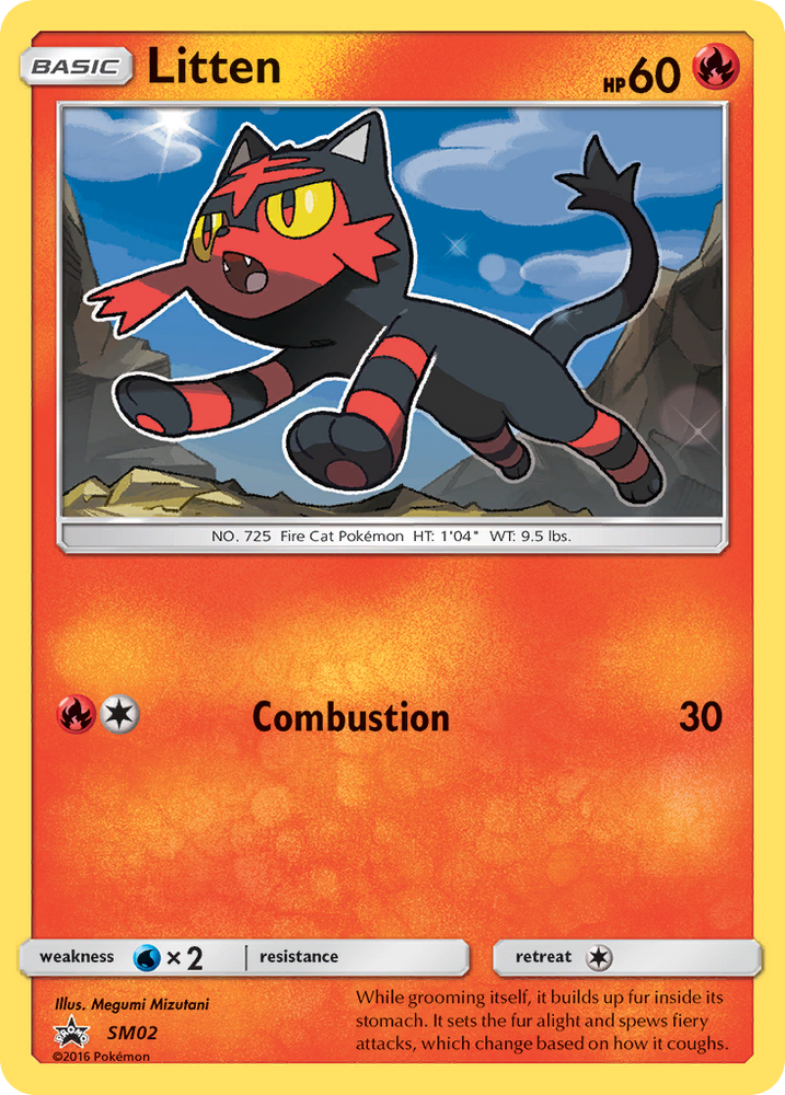 Pokemon | Litten (SM02) [Sun & Moon: Black Star Promos] | The Nerd Merchant