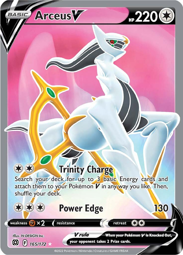 Pokemon | Arceus V (165/172) [Sword & Shield: Brilliant Stars] | The Nerd Merchant