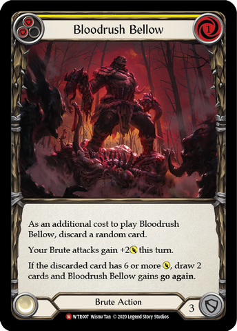 Flesh and Blood TCG | Bloodrush Bellow [U-WTR007] (Welcome to Rathe Unlimited)  Unlimited Rainbow Foil | The Nerd Merchant