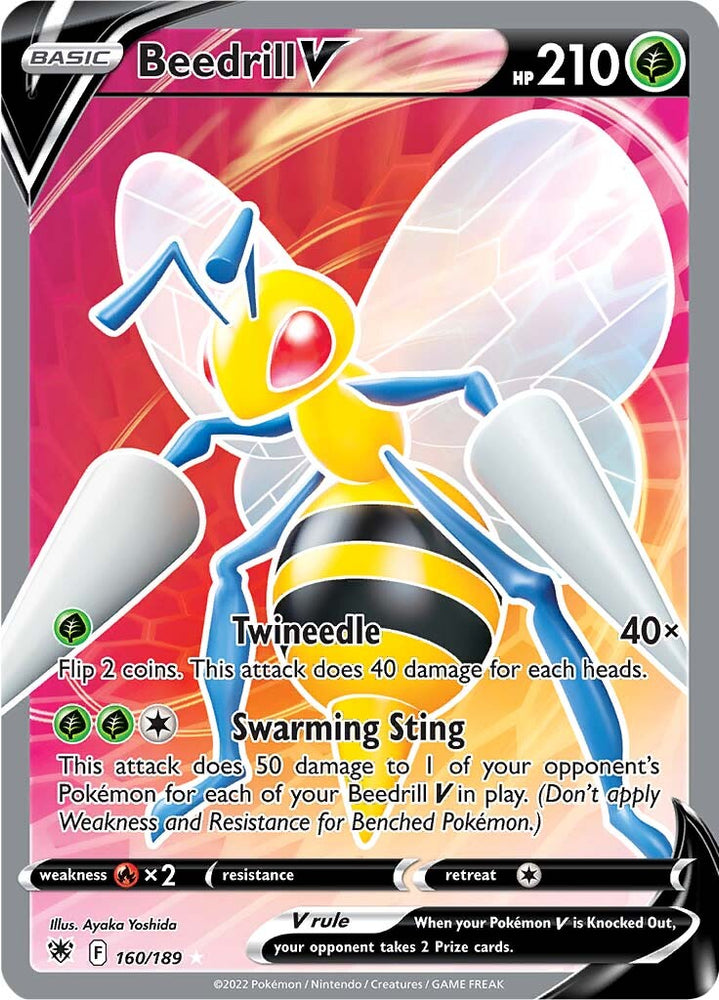 Pokemon | Beedrill V (160/189) [Sword & Shield: Astral Radiance] | The Nerd Merchant