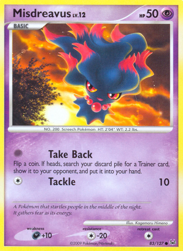 Pokemon | Misdreavus (83/127) [Platinum: Base Set] | The Nerd Merchant
