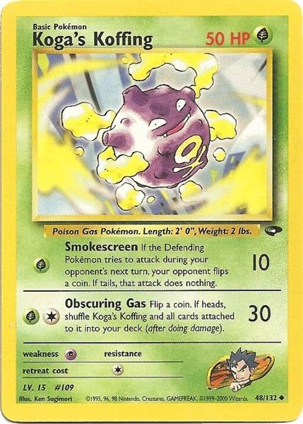 Pokemon | Koga's Koffing (48/132) [Gym Challenge Unlimited] | The Nerd Merchant