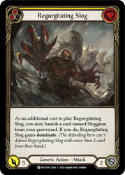 Flesh and Blood TCG | Regurgitating Slog (Yellow) [U-WTR198] (Welcome to Rathe Unlimited)  Unlimited Rainbow Foil | The Nerd Merchant