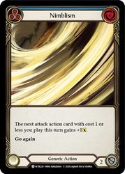 Flesh and Blood TCG | Nimblism (Blue) [U-WTR220] (Welcome to Rathe Unlimited)  Unlimited Rainbow Foil | The Nerd Merchant