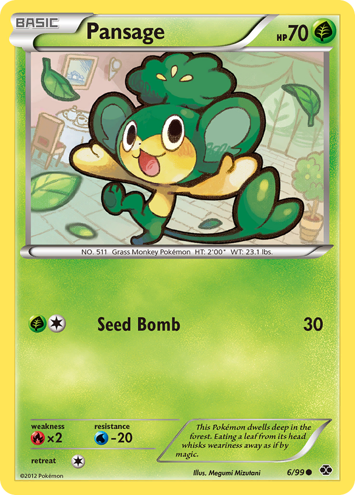 Pokemon | Pansage (6/99) [Black & White: Next Destinies] | The Nerd Merchant