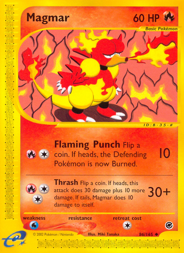 Pokemon | Magmar (86/165) [Expedition: Base Set] | The Nerd Merchant