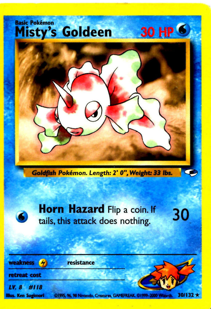 Pokemon | Misty's Goldeen (30/132) [Gym Heroes Unlimited] | The Nerd Merchant