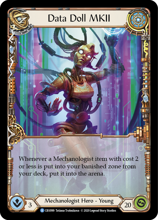 Flesh and Blood TCG | Data Doll MKII [CRU099] (Crucible of War)  1st Edition Rainbow Foil | The Nerd Merchant