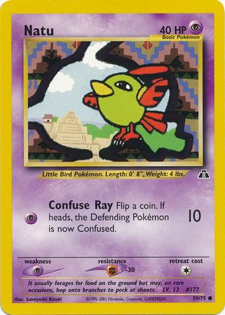 Pokemon | Natu (59/75) [Neo Discovery Unlimited] | The Nerd Merchant