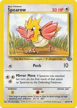 Pokemon | Spearow (62/64) [Jungle Unlimited] | The Nerd Merchant