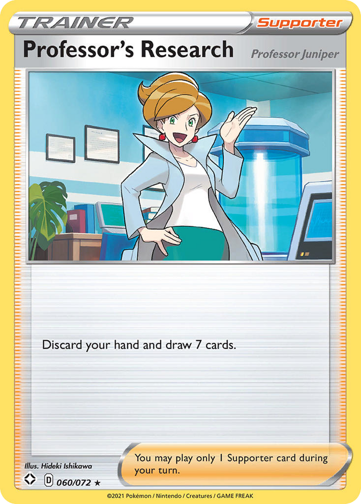 Pokemon | Professor's Research (060/072) (Professor Juniper) [Sword & Shield: Shining Fates] | The Nerd Merchant