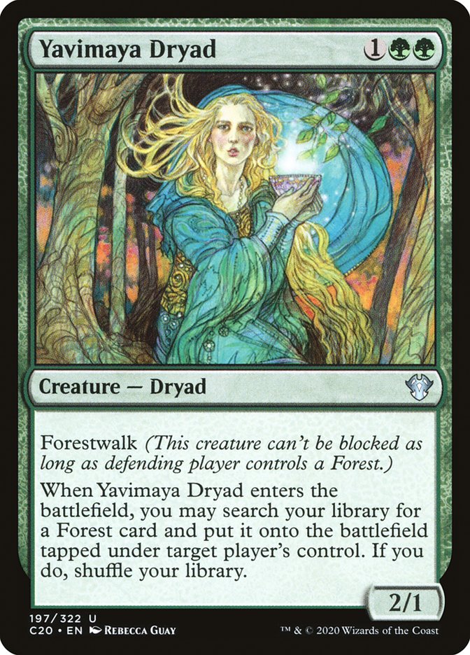 Magic | Yavimaya Dryad [Commander 2020] | The Nerd Merchant