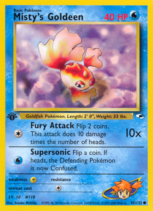 Pokemon | Misty's Goldeen (85/132) [Gym Heroes 1st Edition] | The Nerd Mechant
