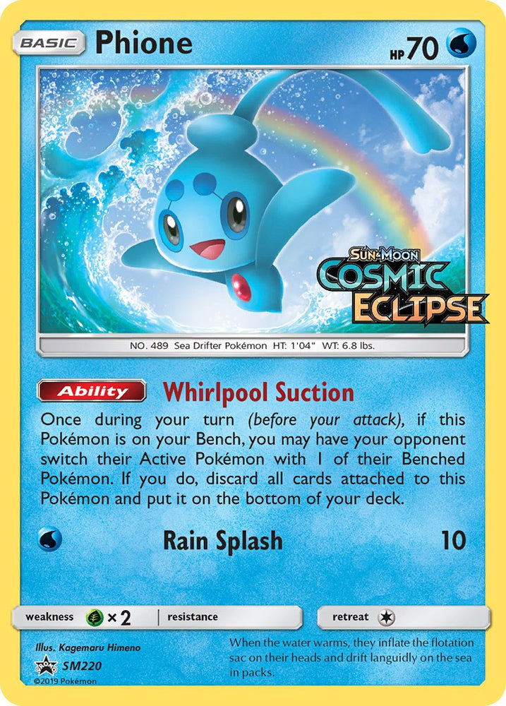 Pokemon | Phione (SM220) [Sun & Moon: Black Star Promos] | The Nerd Merchant