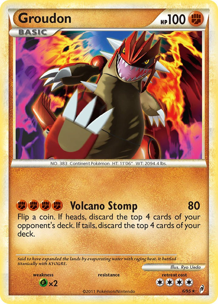 Pokemon | Groudon (6/95) (Theme Deck Exclusive) [HeartGold & SoulSilver: Call of Legends] | The Nerd Merchant