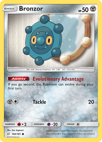 Pokemon | Bronzor (100/181) [Sun & Moon: Team Up] | The Nerd Merchant
