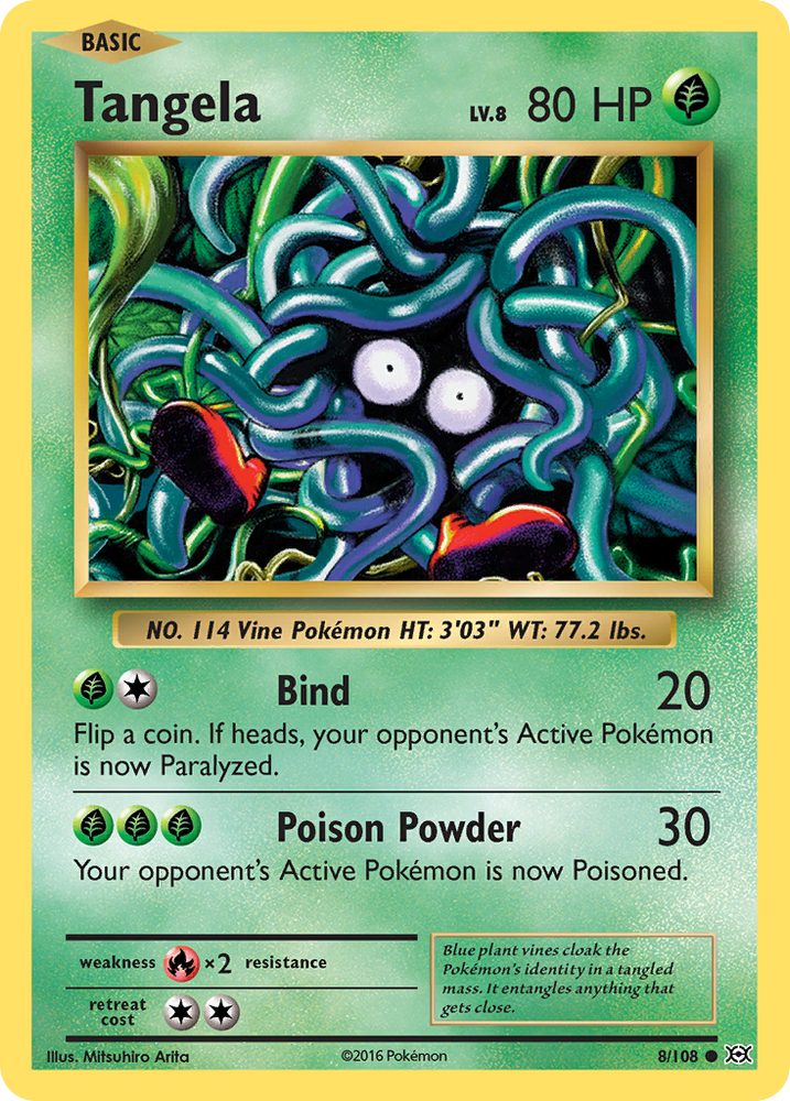 Pokemon | Tangela (8/108) [XY: Evolutions] | The Nerd Merchant