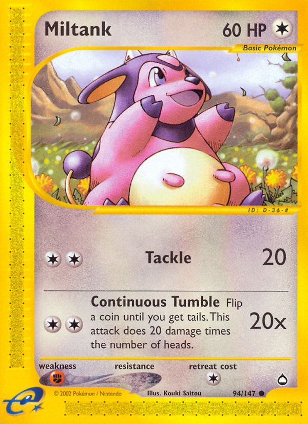 Pokemon | Miltank (94/147) [Aquapolis] | The Nerd Merchant