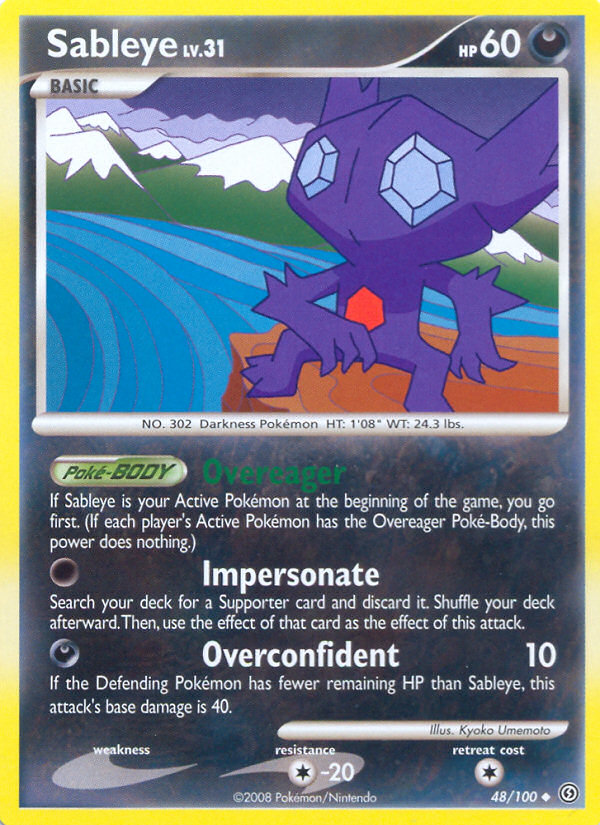 Pokemon | Sableye (48/100) [Diamond & Pearl: Stormfront] | The Nerd Merchant