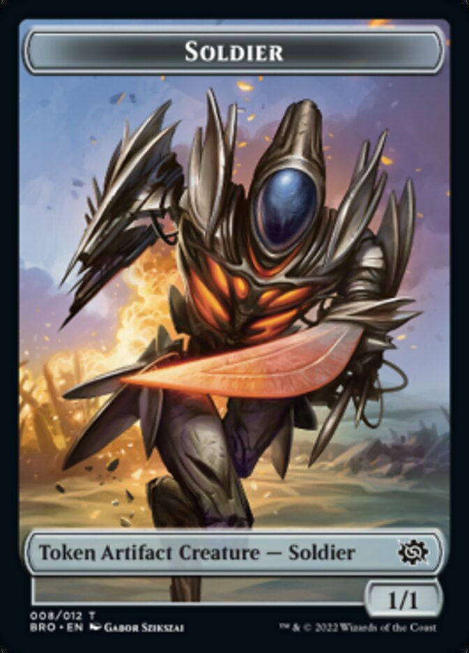 Magic | Soldier Token (008) [The Brothers' War Tokens] | The Nerd Merchant