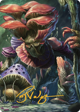 Magic | Myconid Spore Tender Art Card (Gold-Stamped Signature) [Commander Legends: Battle for Baldur's Gate Art Series] | The Nerd Merchant