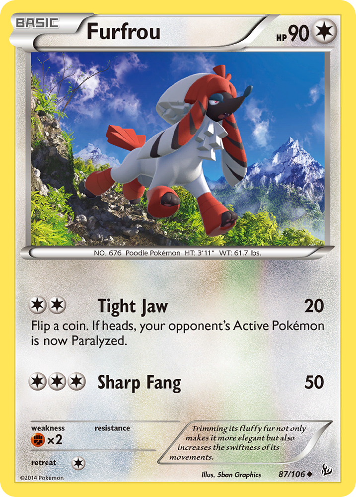 Pokemon | Furfrou (87/106) [XY: Flashfire] | The Nerd Merchant