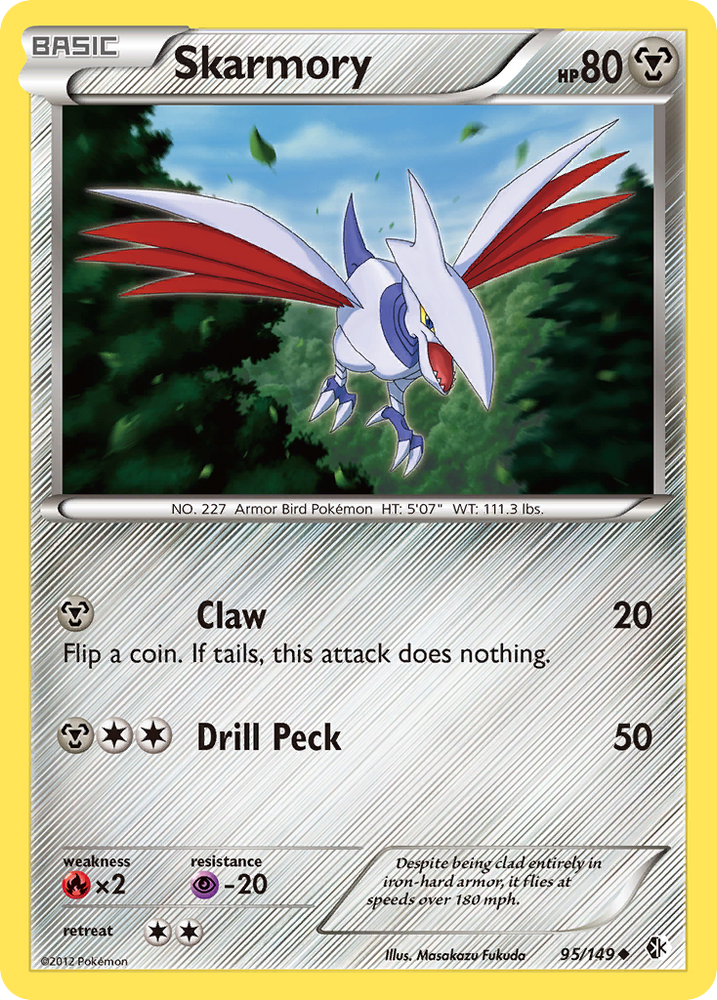 Pokemon | Skarmory (95/149) [Black & White: Boundaries Crossed] | The Nerd Merchant