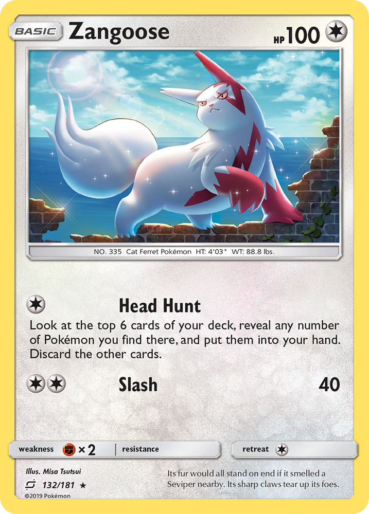 Pokemon | Zangoose (132/181) [Sun & Moon: Team Up] | The Nerd Merchant