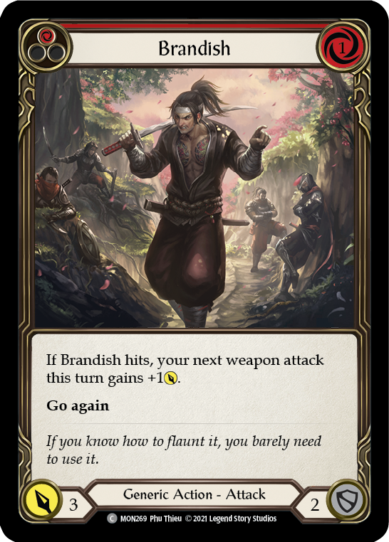 Flesh and Blood TCG | Brandish (Red) [MON269] (Monarch)  1st Edition Normal | The Nerd Merchant