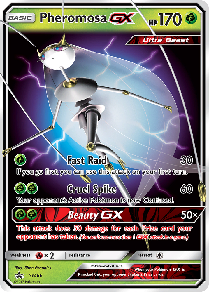 Pokemon | Pheromosa GX (SM66) [Sun & Moon: Black Star Promos] | The Nerd Merchant