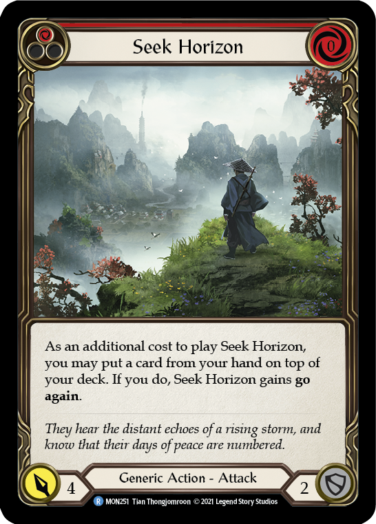 Flesh and Blood TCG | Seek Horizon (Red) [MON251] (Monarch)  1st Edition Normal | The Nerd Merchant