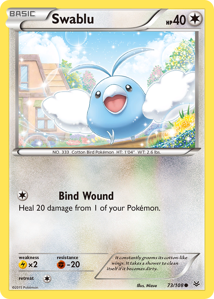 Pokemon | Swablu (73/108) [XY: Roaring Skies] | The Nerd Merchant