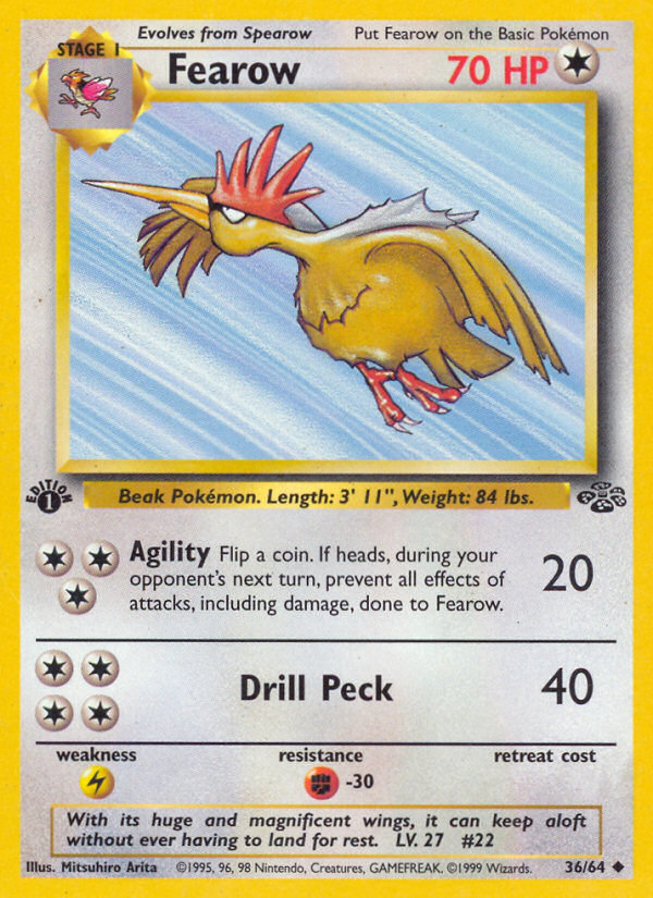 Pokemon | Fearow (36/64) [Jungle 1st Edition] | The Nerd Merchant