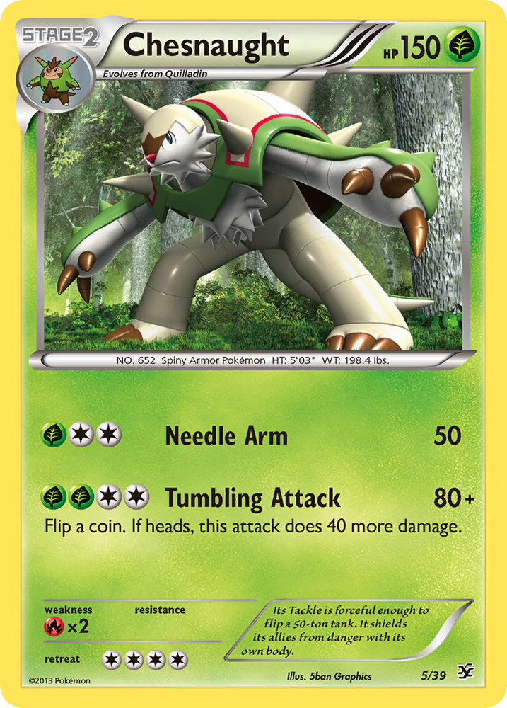 Pokemon| Chesnaught (5/39) [XY: Kalos Starter Set] | The Nerd Merchant