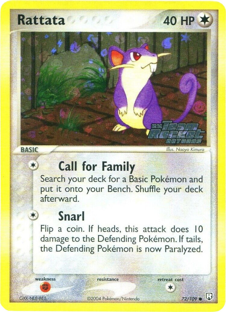 Pokemon | Rattata (72/109) (Stamped) [EX: Team Rocket Returns] | The Nerd Merchant
