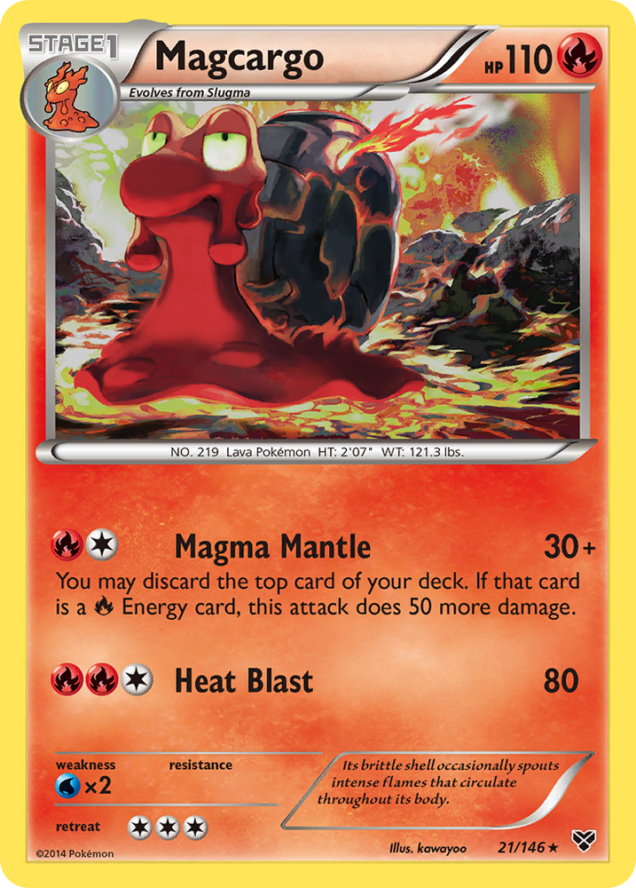 Pokemon | Magcargo (21/146) [XY: Base Set] | The Nerd Merchant