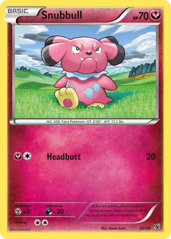 Pokemon| Snubbull (22/39) [XY: Kalos Starter Set] | The Nerd Merchant