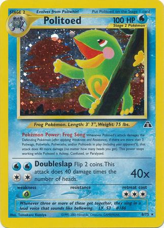Pokemon | Politoed (8/75) [Neo Discovery Unlimited] | The Nerd Merchant