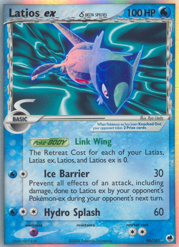 Pokemon | Latios ex (96/101) (Delta Species) [EX: Dragon Frontiers] | The Nerd Merchant