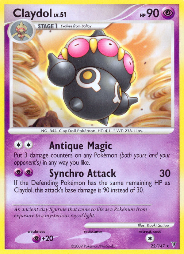 Pokemon | Claydol (22/147) [Platinum: Supreme Victors] | The Nerd Merchant