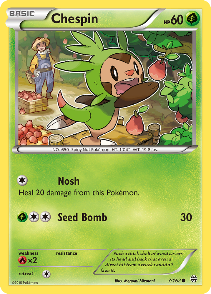 Pokemon | Chespin (7/162) [XY: BREAKthrough] | The Nerd Merchant