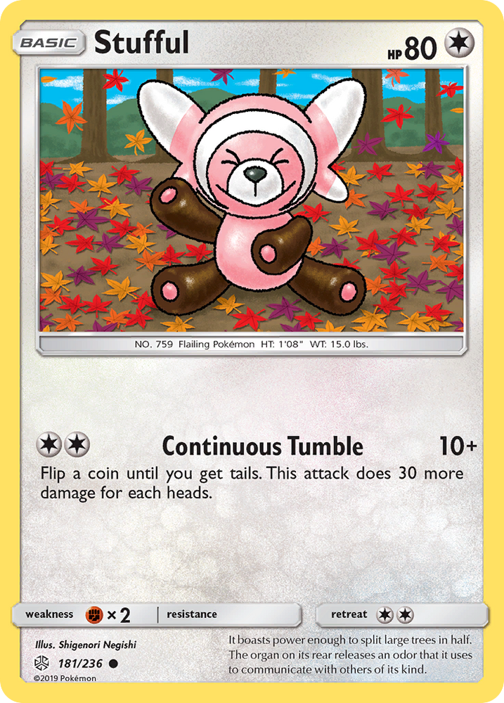 Pokemon| Stufful (181/236) [Sun & Moon: Cosmic Eclipse] | The Nerd Merchant
