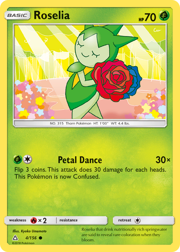 Pokemon | Roselia (4/156) [Sun & Moon: Ultra Prism] | The Nerd Merchant