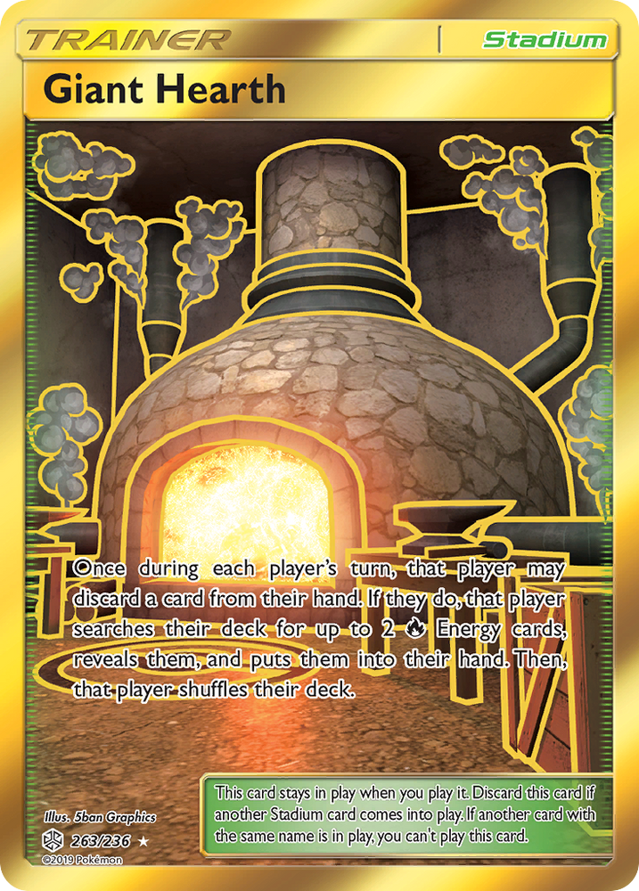 Pokemon| Giant Hearth (263/236) [Sun & Moon: Cosmic Eclipse] | The Nerd Merchant