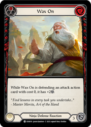 Flesh and Blood TCG | Wax On (Red) [EVR050] (Everfest)  1st Edition Rainbow Foil | The Nerd Merchant