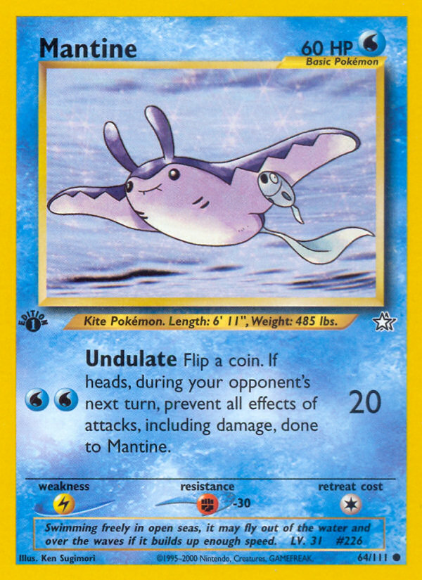 Pokemon | Mantine (64/111) [Neo Genesis 1st Edition] | The Nerd Merchant