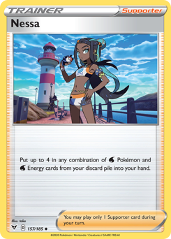 Pokemon | Nessa (157/185) [Sword & Shield: Vivid Voltage] | The Nerd Merchant