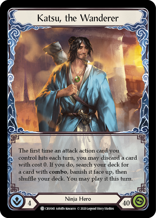 Flesh and Blood TCG | Katsu, the Wanderer [CRU045] (Crucible of War)  1st Edition Normal | The Nerd Merchant