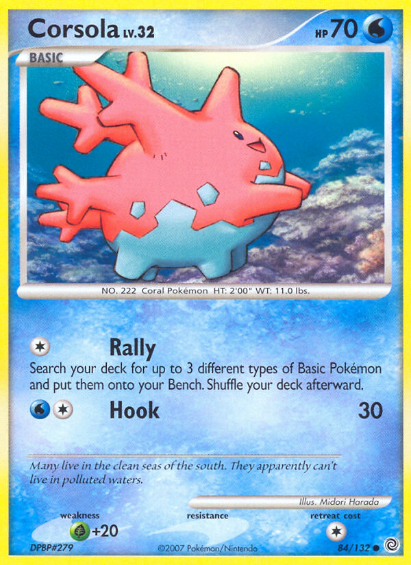 Pokemon | Corsola (84/132) [Diamond & Pearl: Secret Wonders] | The Nerd Merchant