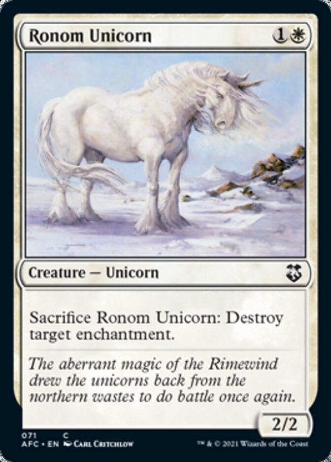 Magic | Ronom Unicorn [Dungeons & Dragons: Adventures in the Forgotten Realms Commander] | The Nerd Merchant